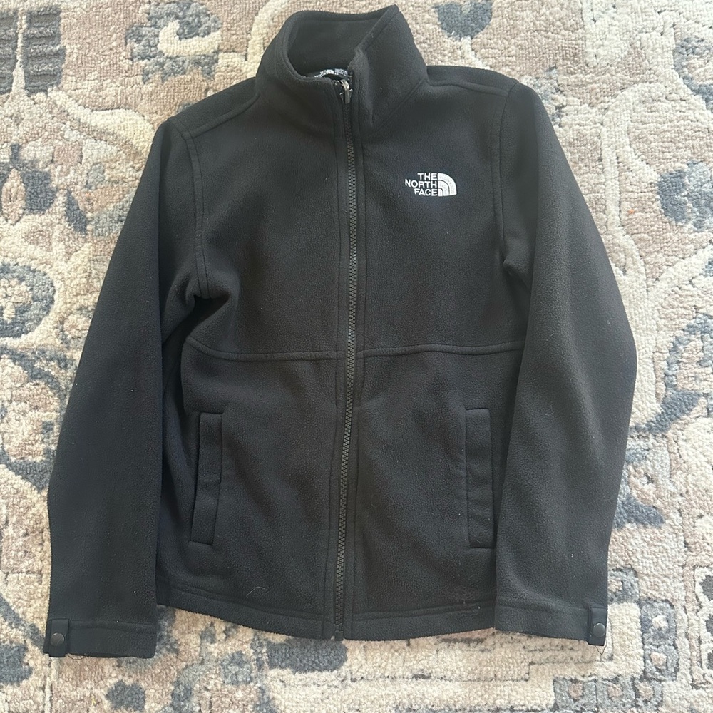 The North Face Black Youth Fleece Jacket with Zip